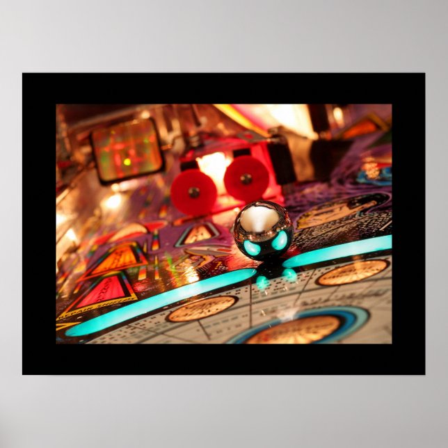 Evil Ball pinball poster (Devant)