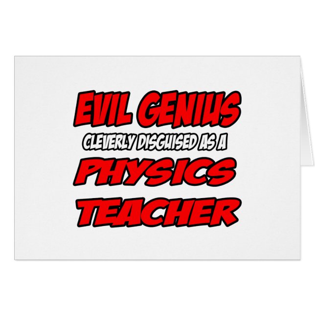 Evil Genius...Professeur de physique (Devant horizontal)