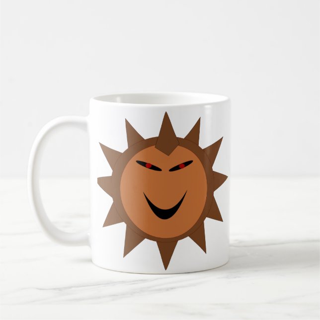 Evil Hedgehog Kawaii Goth Halloween Mug (Gauche)
