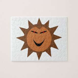 Evil Hedgehog Kawaii Goth Halloween Puzzle