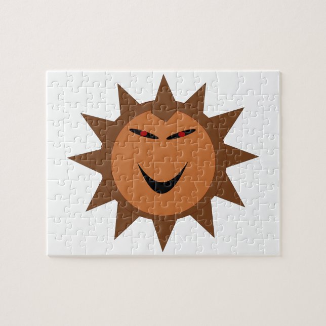 Evil Hedgehog Kawaii Goth Halloween Puzzle (Horizontal)