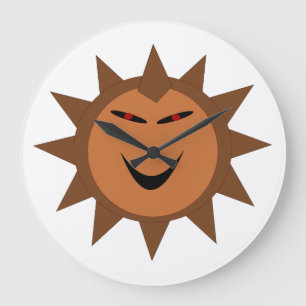 Evil Hedgehog Kawaii Goth Horloge murale Halloween