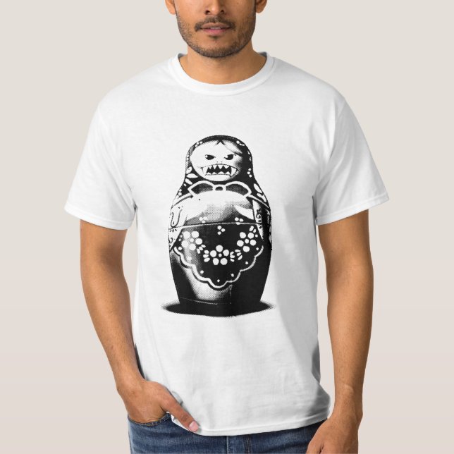 Evil Matryoshka Poupée russe - T-shirt Pop Art (Devant)