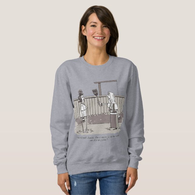Evil Perm women gray sweatshirt (Devant entier)