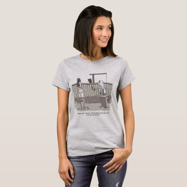 Evil Perm women gray T-shirt (Devant entier)