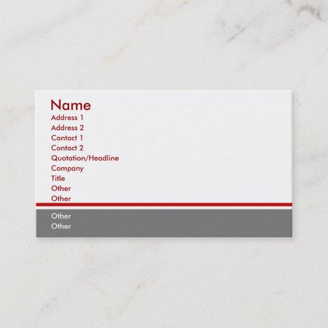 Évitez évitent le carte de visite (Devant)