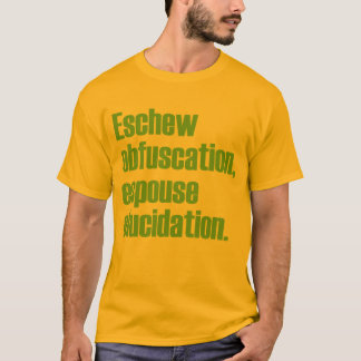 Évitez le T-shirt d'adulte d'obscurcissement