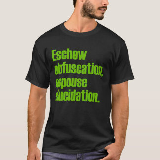 Évitez le T-shirt noir adulte d'obscurcissement
