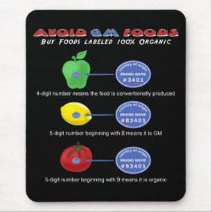 Évitez les tapis de souris aux aliments GM