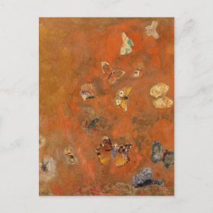 Évocation de papillons par Odilon Redon Carte post