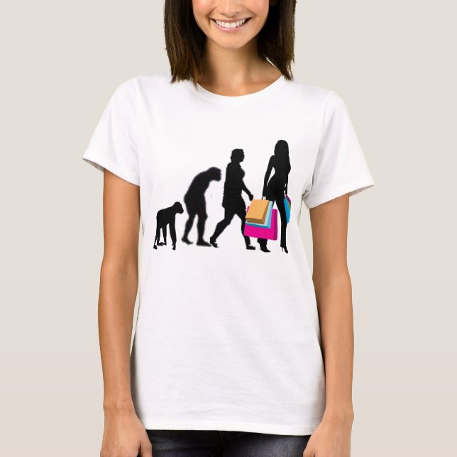 Évolution de T-shirt de diva d'achats de femme (Devant)