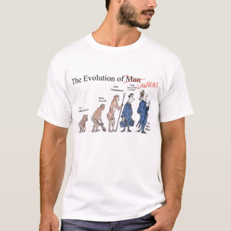 Évolution du T-shirt des hommes d'avocats