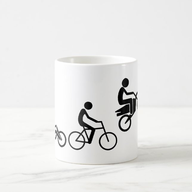 Évolution D'un Motocross De Moto De Cross Fun Mug (Centre)