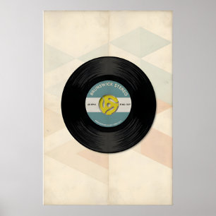 Évolution musicale - impression sur disque vinyle 