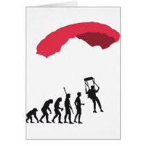 évolution Parachute Carte De Vœux