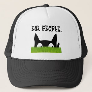 Ew Personnes Drôle Chat Green Grass Casquette