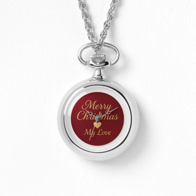 eWatch - Montre Pendentif Noël Romantique (Recto)