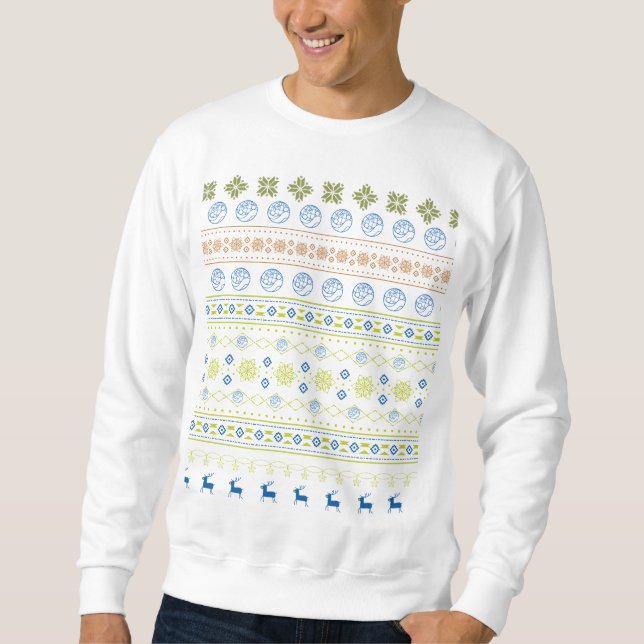 EWB-USA Mens/ Unisex Sweatshirt de vacances (Devant)