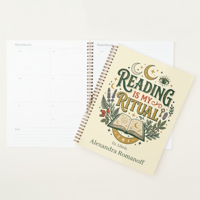 Ex Libris Personnalisé La Lecture Est Mon Rituel (Devant avec enveloppe)