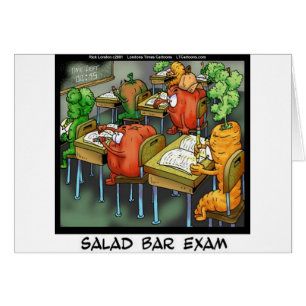 Examen drôle du bar à salades