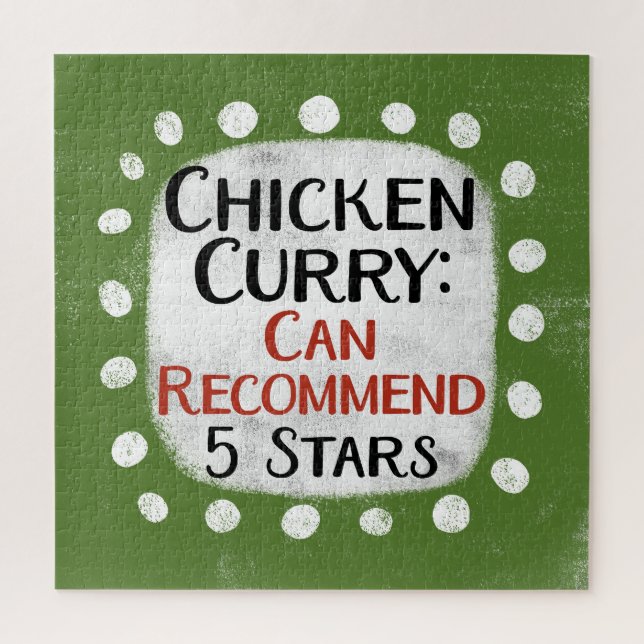 Examen du curry de poulet 5 étoiles Jigsaw Puzzle (Vertical)