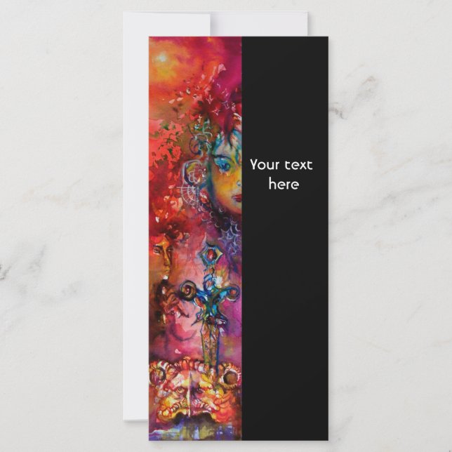 EXCALIBUR noir violet fuchsia rouge bleu rose blan (Devant)