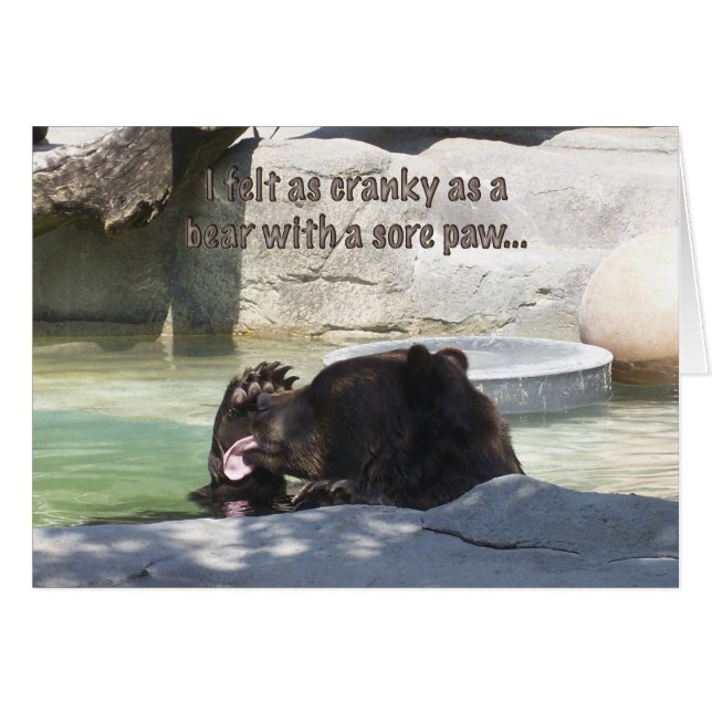 Excentrique comme ours avec une patte endolorie (Devant Horizontal)