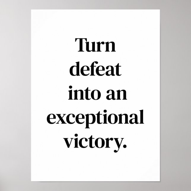Exceptional Victory Poster (Devant)