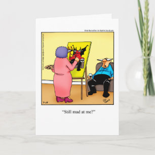 Excusez-lui la carte de voeux de l'Humour