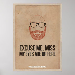 Excusez-moi, Mlle.  Mon affiche haute ici