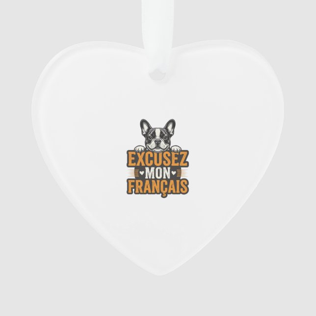 Excusez Mon Français Bouledogue Français Vintage (devant)