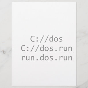 Exécutez DOS, drôle et geek