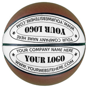 Exemple de ballon de basket personnalisé avec logo