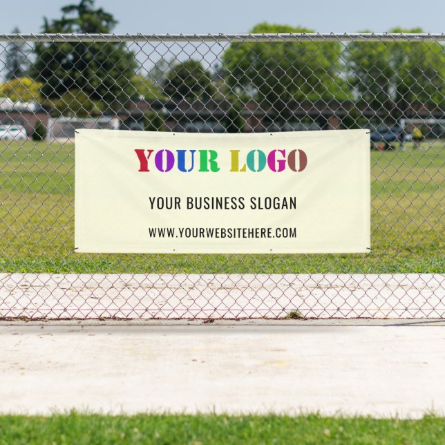 Exemple de bannière promotionnelle de logo d'entre (En situation)