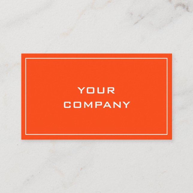 Exemple de carte de visite couleur orange Votre pr (Devant)