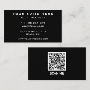 Exemple de Carte de visite de code QR