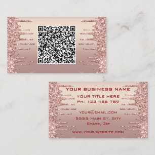 Exemple de Cartes de Visite avec Code QR et Paille