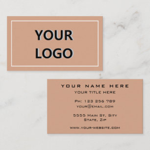 Exemple de Cartes de Visite avec Logo Marque Vos C