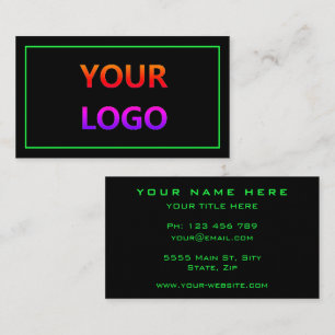 Exemple de cartes de visite avec votre logo Choisi