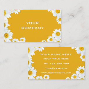 Exemple de cartes de visite Daisy à personnaliser