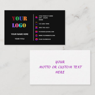 Exemple de cartes de visite promotionnelles conçue