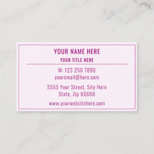 Exemple de Cartes de Visite Promotionnelles sur Me