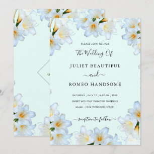 Exemple de Cartes d'Invitation de Mariage Personna