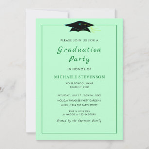 Exemple de Cartes d'Invitation de Remise de Diplôm
