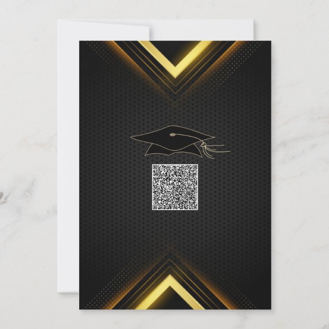 Exemple de Cartes d'Invitation de Remise de Diplôm (Dos)