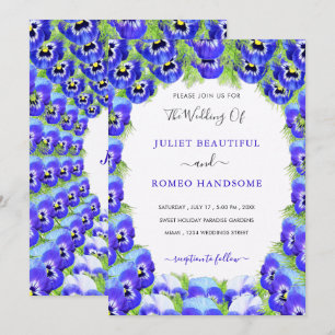 Exemple de carton d'invitation de mariage encadré
