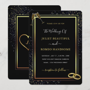 Exemple de Faire-part de mariage de Parties scinti