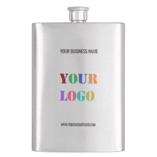 Exemple de flasque promotionnel avec texte de logo