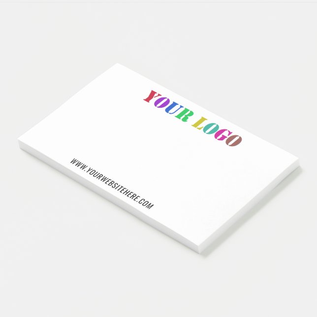 Exemple de notes Post-it® du logo d'entreprise per (Incliné)