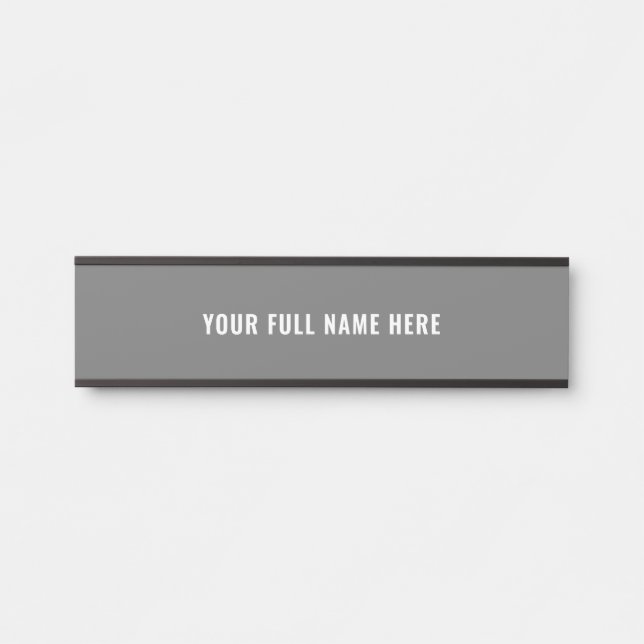 Exemple de plaque de porte avec nom d'entreprise o (Devant)